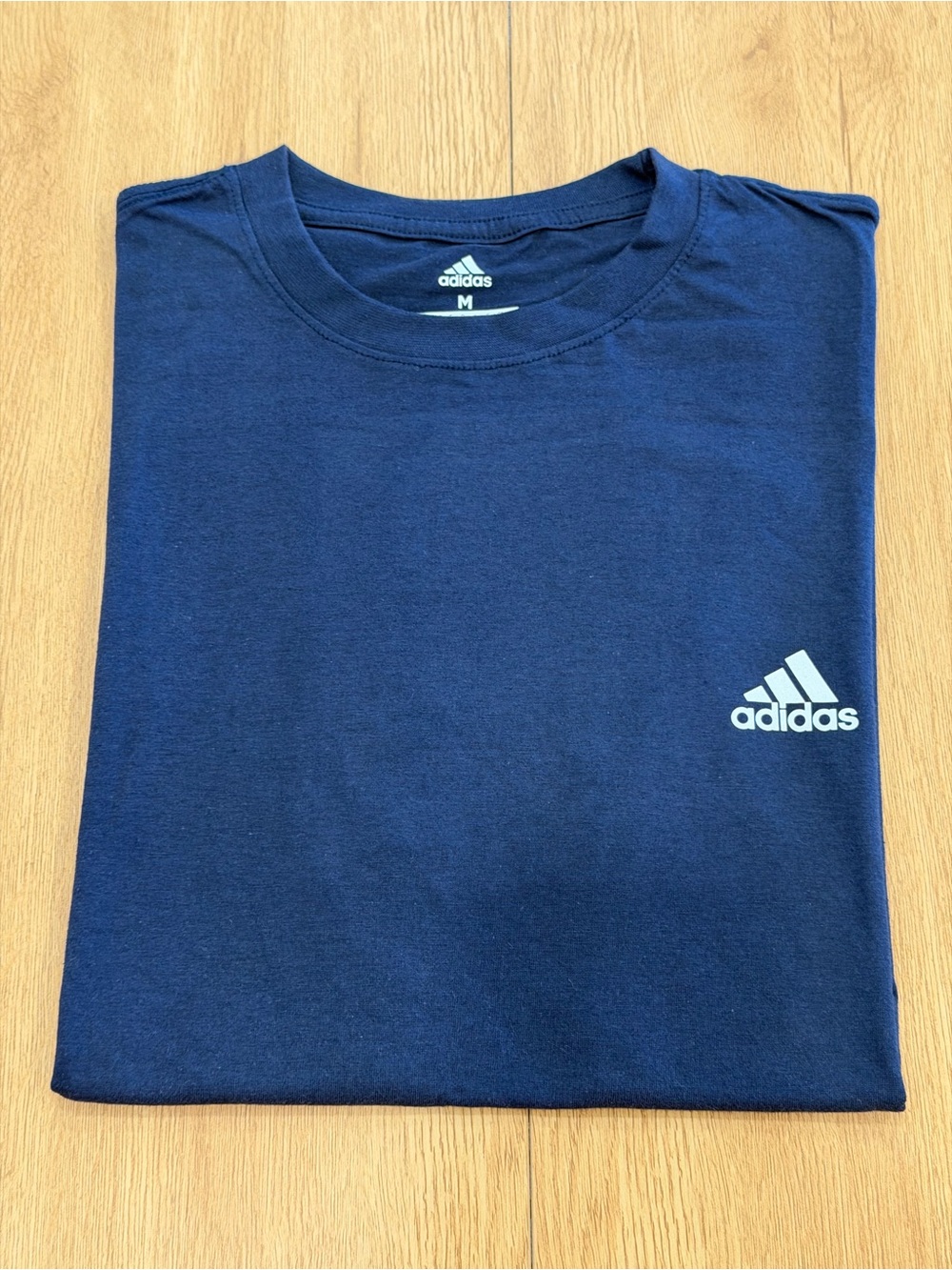 adidas Men’s Navy Blue Short Sleeve Logo Tee